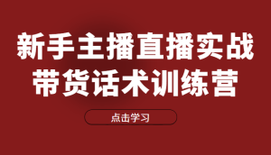 新手主播直播实战带货话术训练营,直播间高信任感塑造-追梦分享我爱副业网福缘论坛网赚网中创网创业网