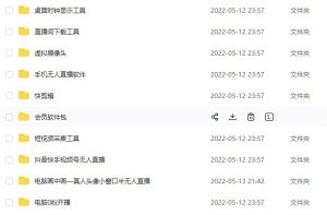 抖音无人直播合集(教程 素材 直播间下载工具)含配套半无人直播工具-追梦分享我爱副业网福缘论坛网赚网中创网创业网