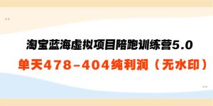 淘宝蓝海虚拟项目5.0:单天几百纯利润-追梦分享我爱副业网福缘论坛网赚网中创网创业网