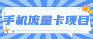 手机流量卡风口项目,一个低成本,可长期收益的变现项目!【视频教程】-追梦分享我爱副业网福缘论坛网赚网中创网创业网
