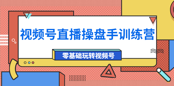 视频号直播操盘手训练营：零基础玩转视频号（价值700元）-