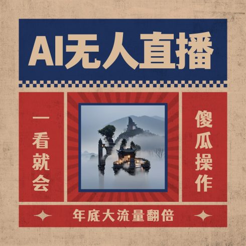 AI无人直播一看就会,日入1000 无需真人出镜,小白迅速上手开播-追梦分享我爱副业网福缘论坛网赚网中创网创业网